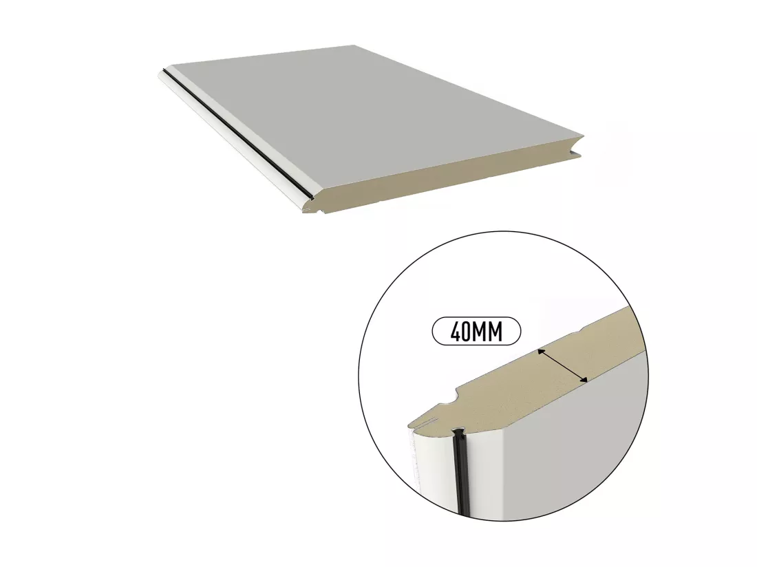 Porte de garage sectionnelle sur mesure lisse blanche - ASINARIA