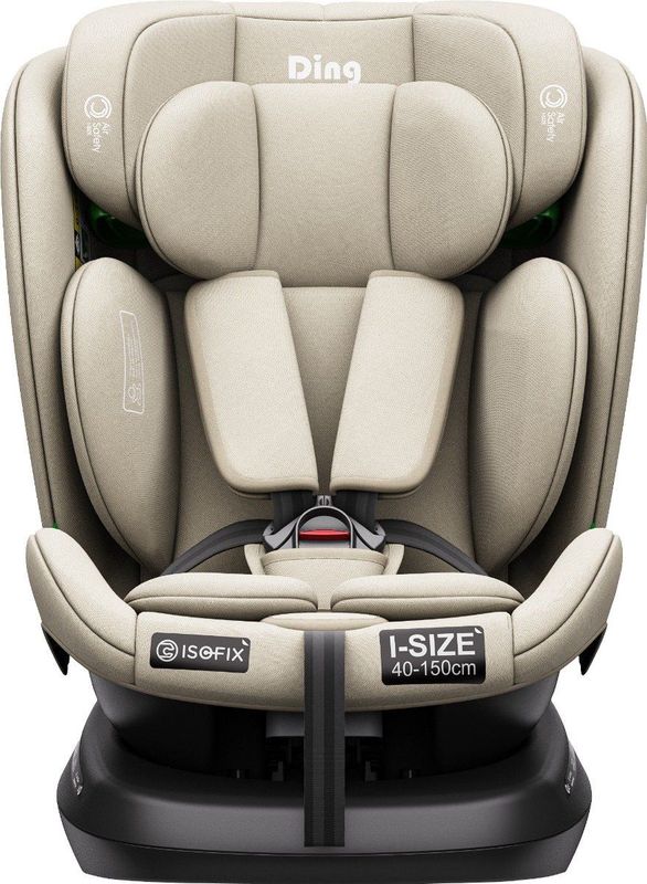 Ding Aiden - Autostoel - Beige - 360° Draaibaar - Isofix - i-Size - 0 tot 12 jaar