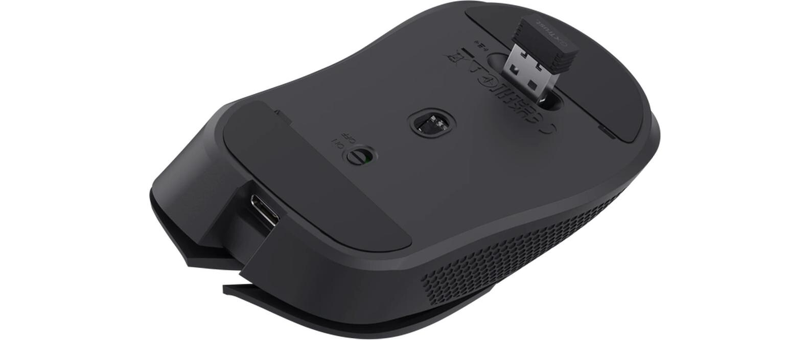 Gaming-Maus GXT923 Ybar SchwarzKabellose Gaming-Maus mit RGB-Beleuchtung und 50 Stunden Akkubetriebsdauer