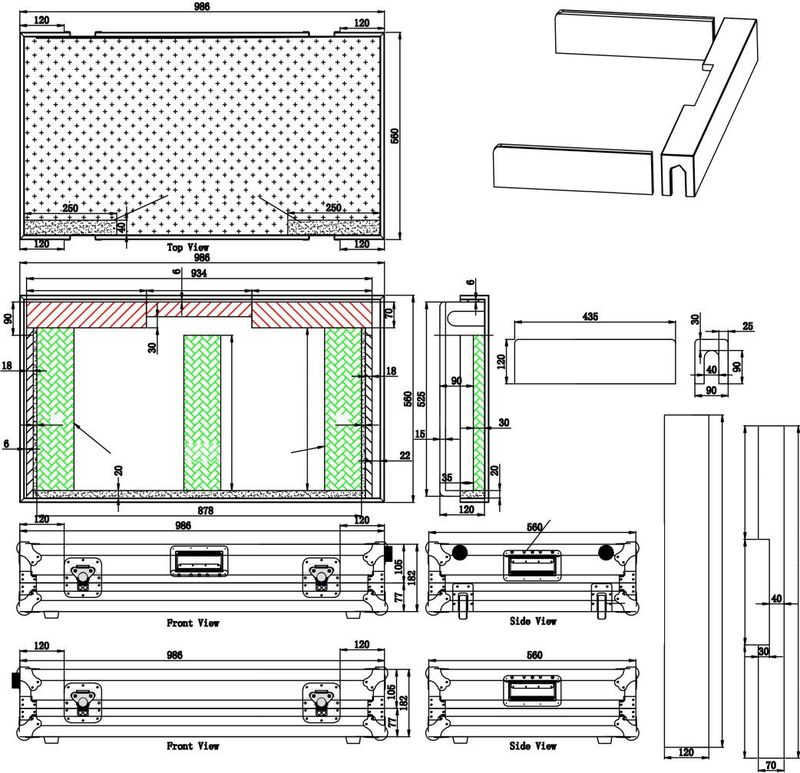 ProDJuser XDJ XZ BL - Flightcase voor XDJ XZ