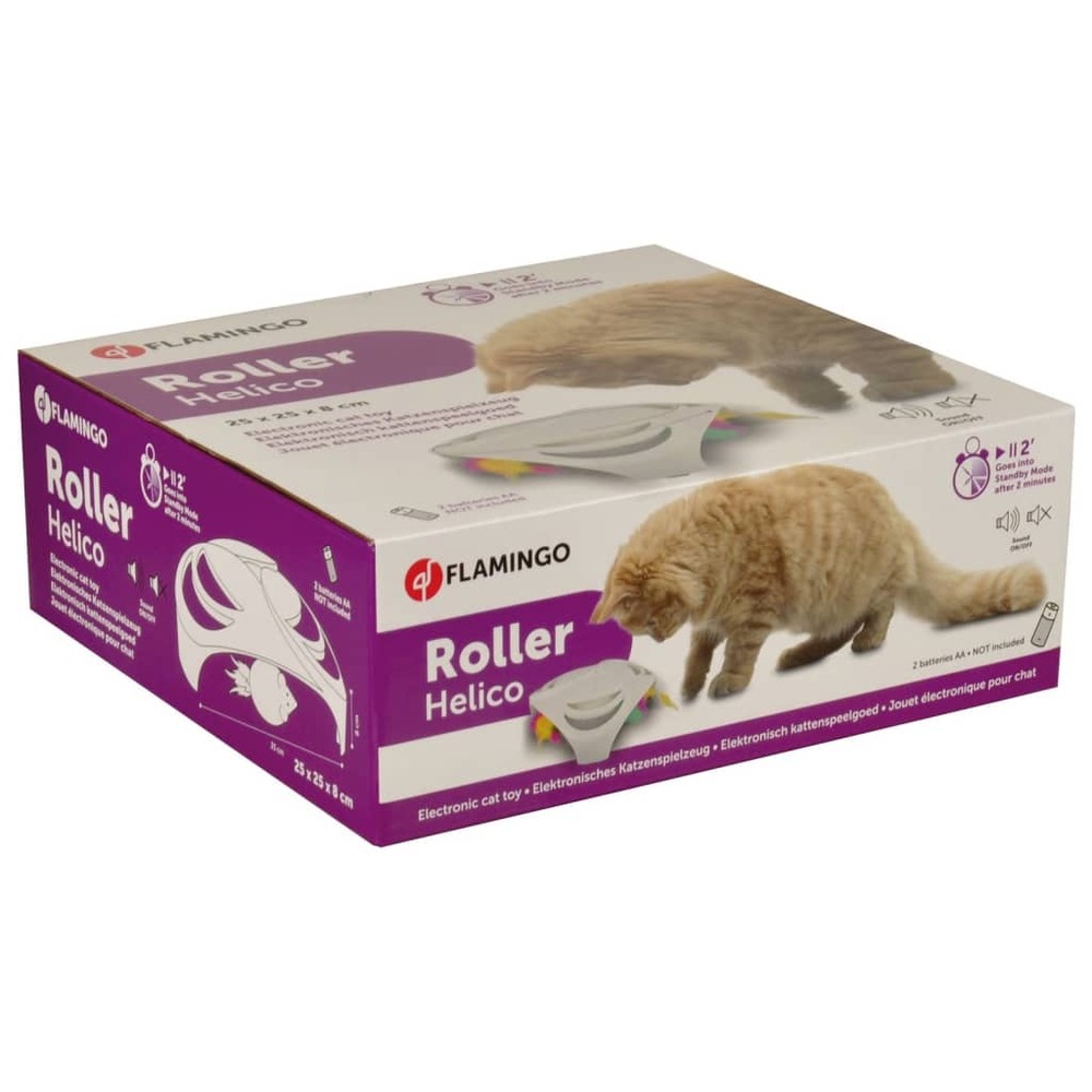 Jouet pour chats helico 25x25x8 cm blanc