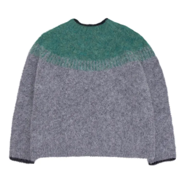 Caramel Pull Alpaga et Mérinos Avala | Gris chiné