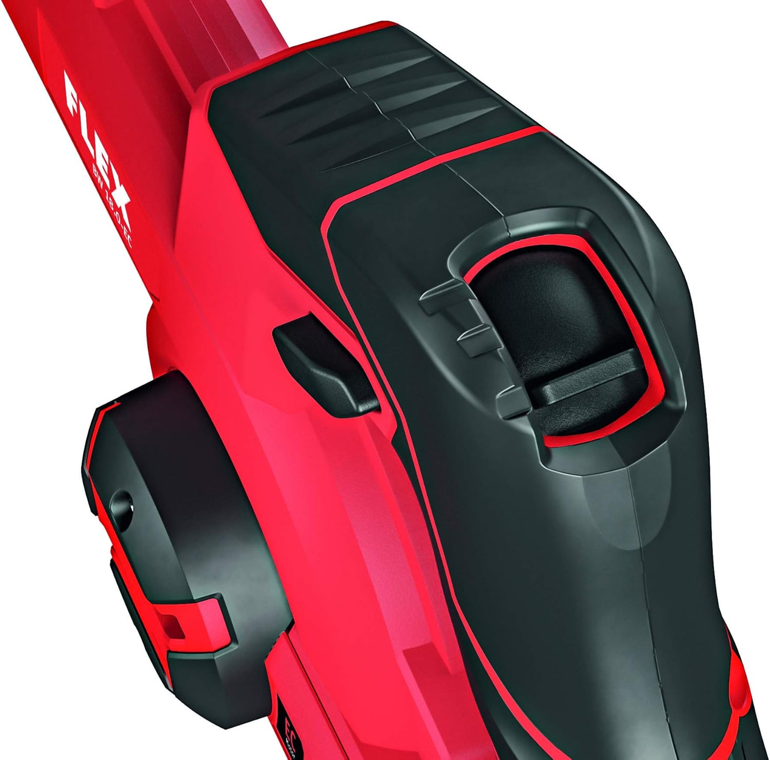 Flex Akku-Gebläse BW 18.0-EC (Laubbläser, 18V, Luftgeschwindigkeit: 80 m/sec, Luftvolumen max. 3,11 m³/min, ohne Akku) 472913, Rot,Schwarz