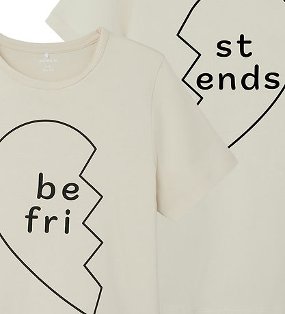 Name It T-shirt - NkfOfriend - 2 pak - Birch