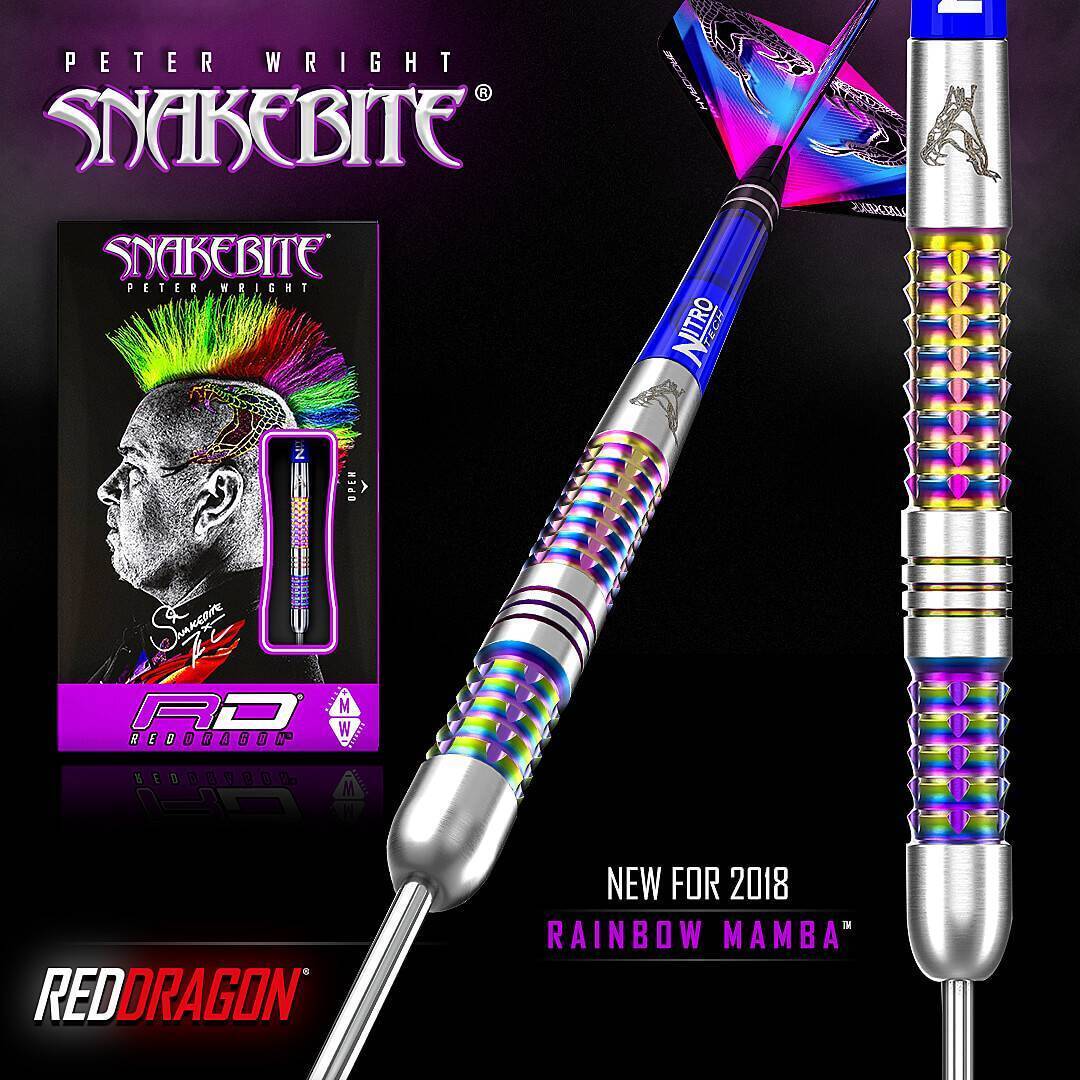 Red Dragon - Peter Wright - Mamba Rainbow - Steeldart