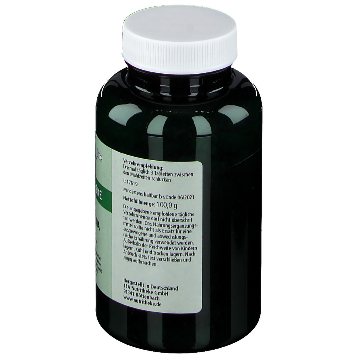 green line NUTRITHEKE Spirulina