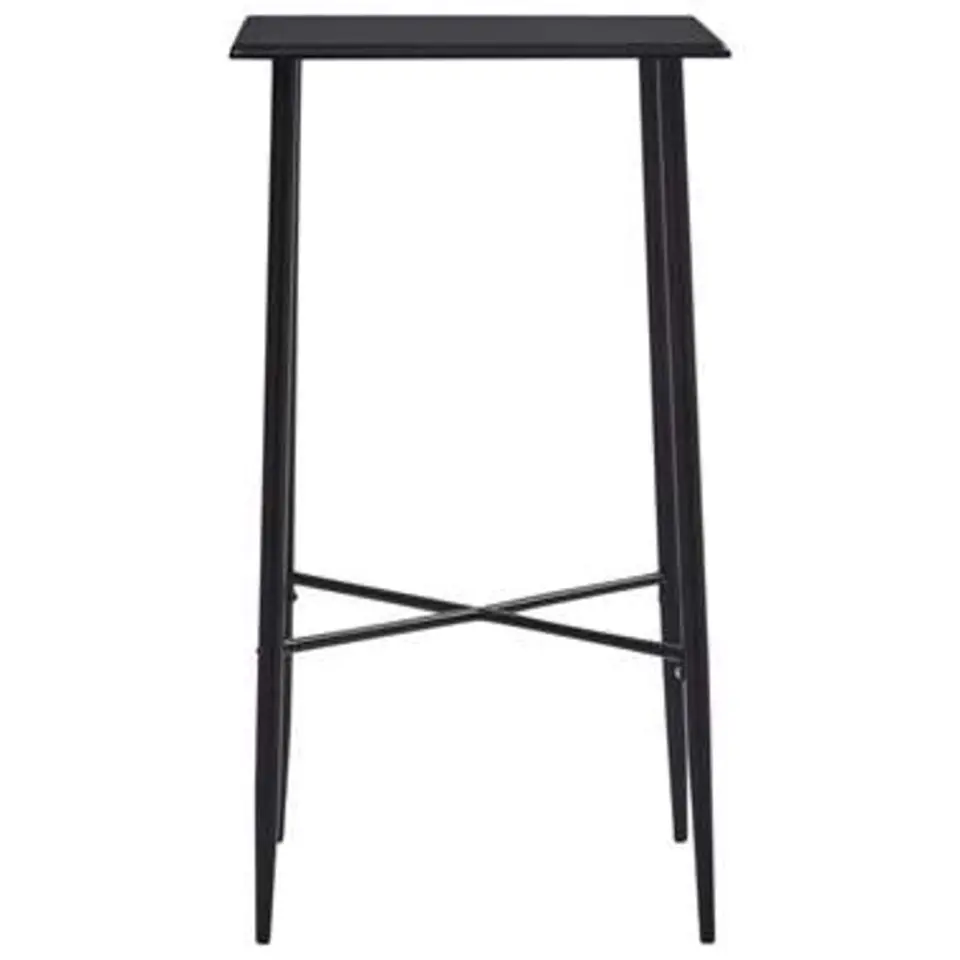 vidaXL - Bartafel - Zwart - MDF