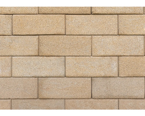 iBrixx System wandblok, standaardblok, zandsteen, 50 x 25 x 20 cm