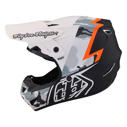 Casque cross TroyLee design GP VOLT 2024 - Blanc / Noir