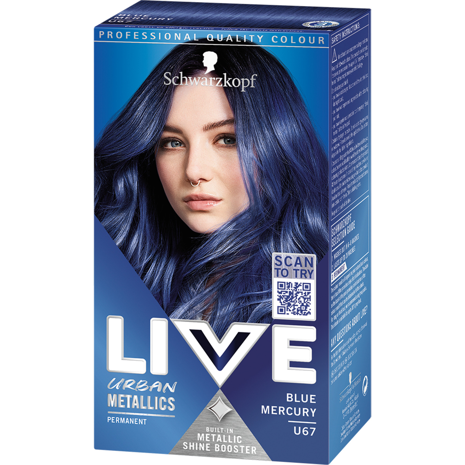 Schwarzkopf Live Urban Metallics Blue Mercury U67