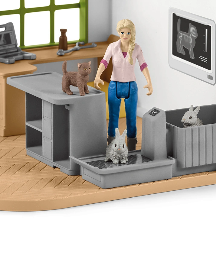 schleich® 42502 Farm World – Tierarzt – Praxis mit Haustieren