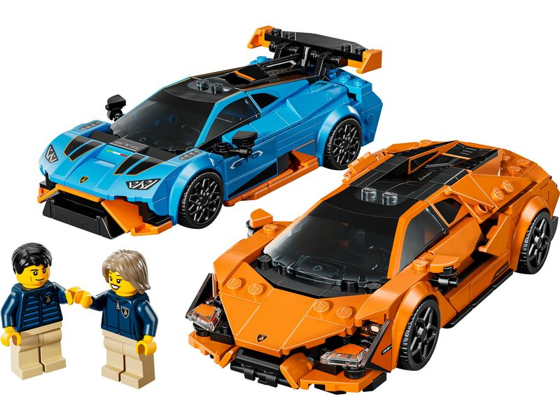 LEGO® Speed Champions Lamborghini Revuelto und Huracán STO Faszinierendes Bauerlebnis
