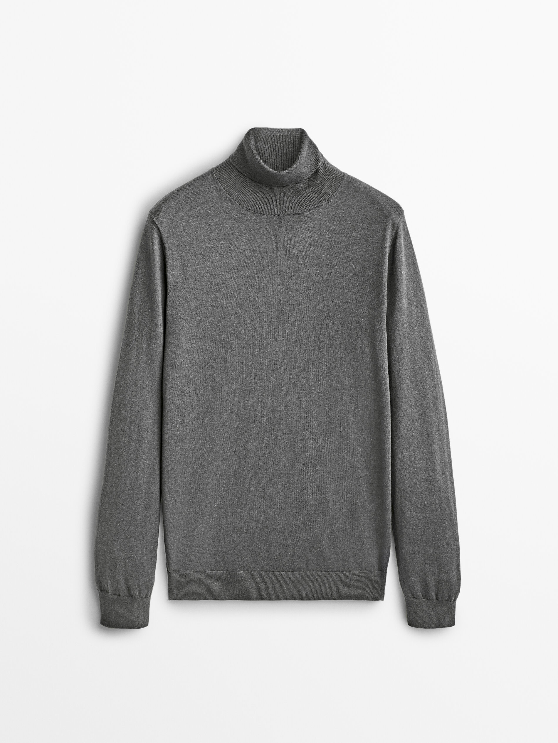 Jersey alto crochê algodón caxemira seda - GRIS ANTHRACITA
