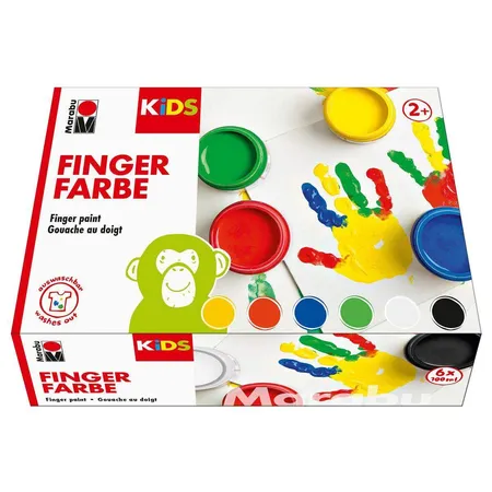 Marabu Fingerfarbe Kids 6 x 100 ml