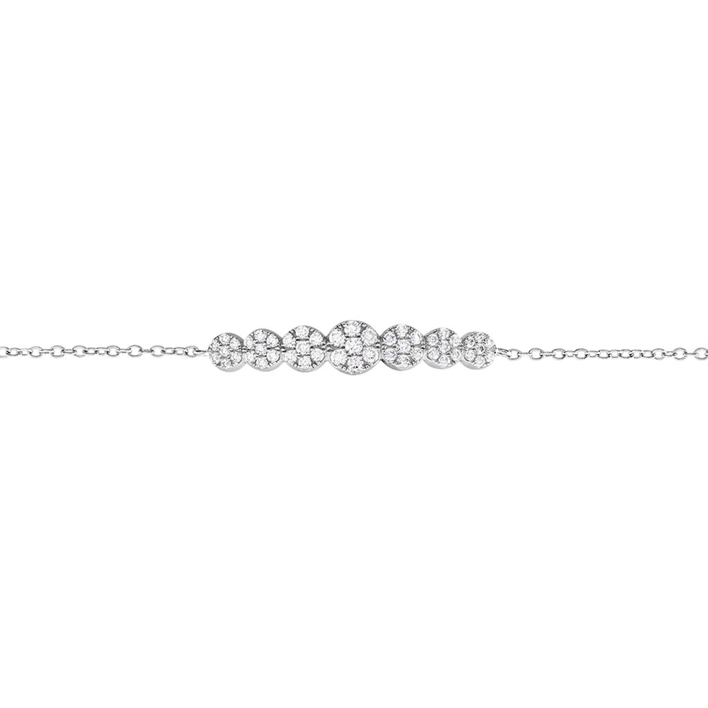 Bracelet Lerzan Argent Blanc Oxyde De Zirconium
