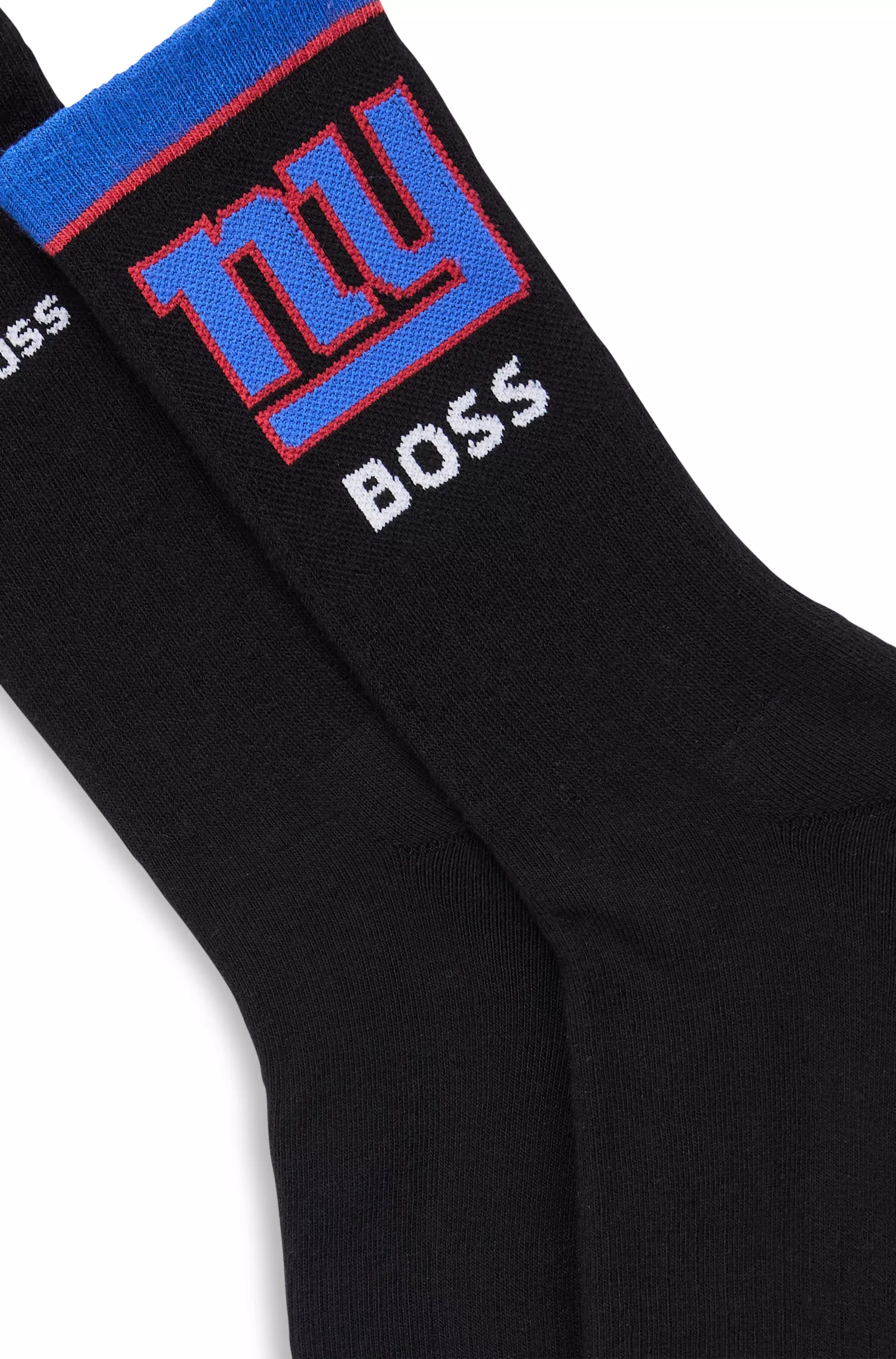 BOSS Black - Conjunto de duas meias curtas BOSS x NFL em mistura de algodão