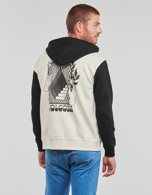 Volcom - WATANITE ZIP FLEECE - Noir / Blanc
