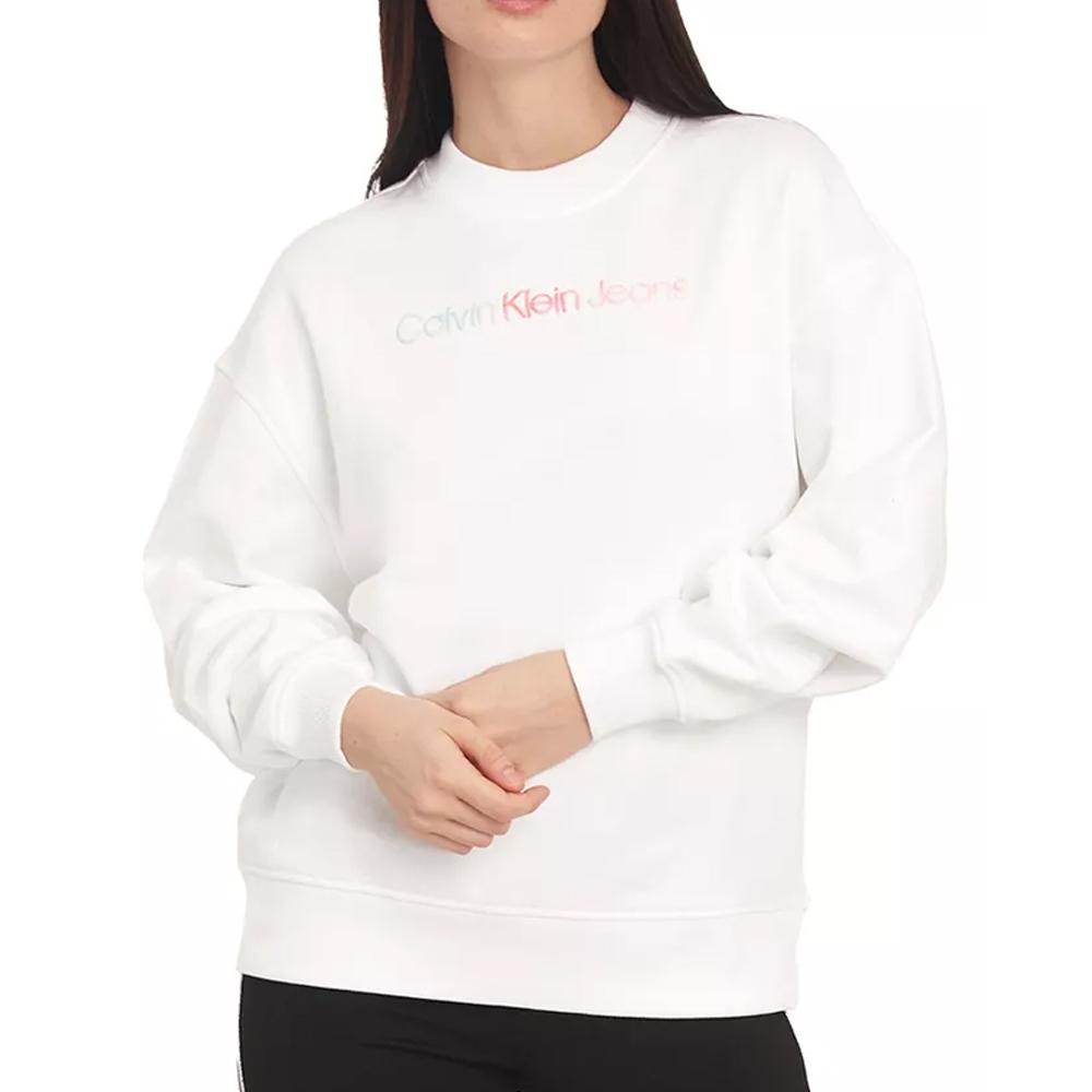 Calvin Klein Jeans Sweat Blanc Femme Calvin Klein Jeans Diffused