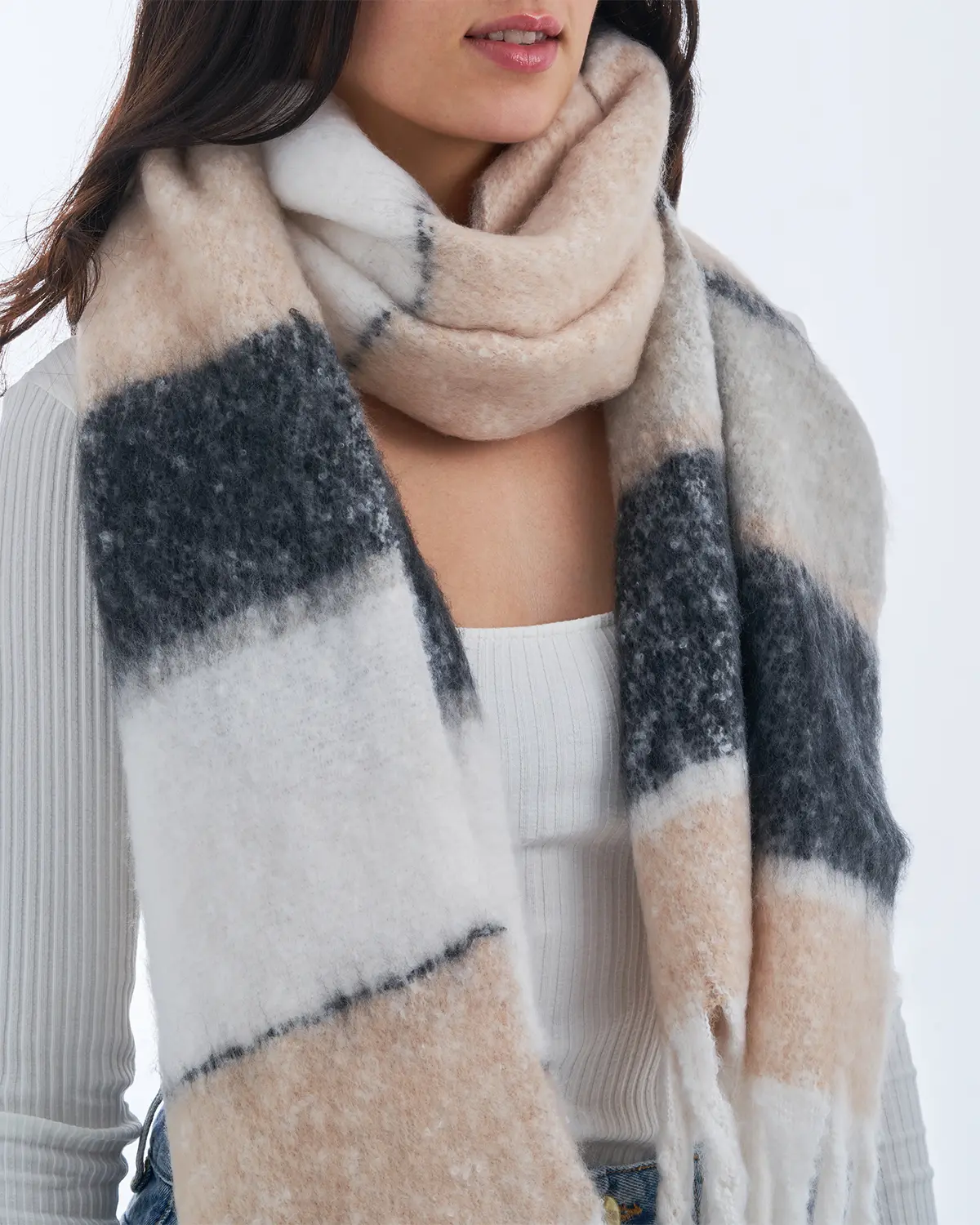 Schal - Neutral Stripes