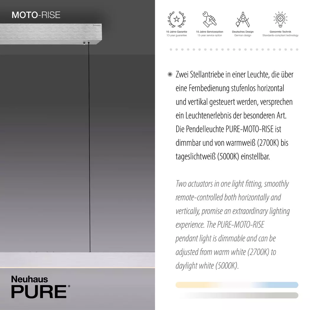 LED-Pendelleuchte Pure E-Mot