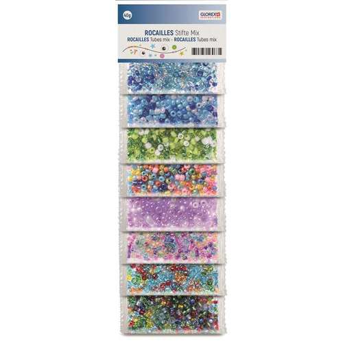 GLOREX Rocailles Glasperlen Mix