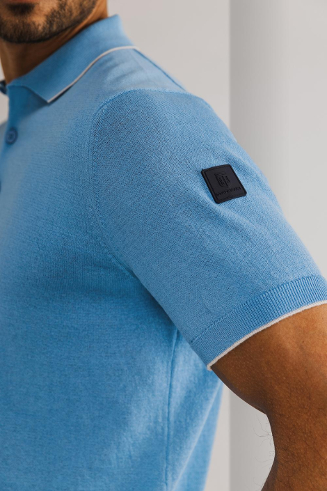 State of Art blauwe heren polo