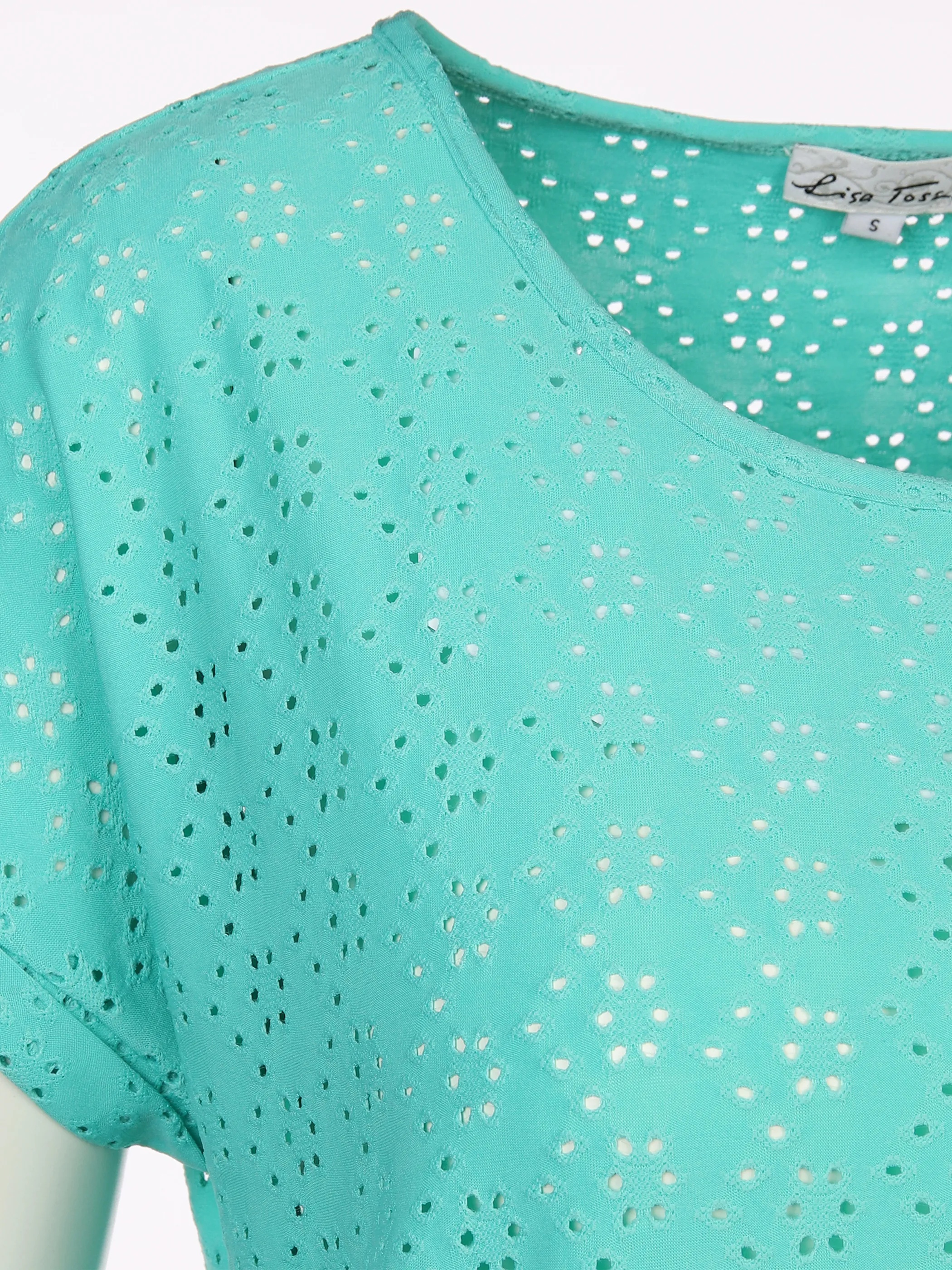 Damen Shirt mit Lochmuster