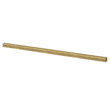 Sleufpaal hoek grenen 8,8 x 8,8 cm, lengte ca. 270 cm