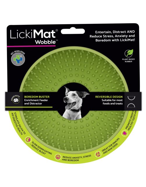Lickimat Wobble - Anti-Schrok Slowfeeder Bowl! Ø16x9 cm - Hondenvoerbak