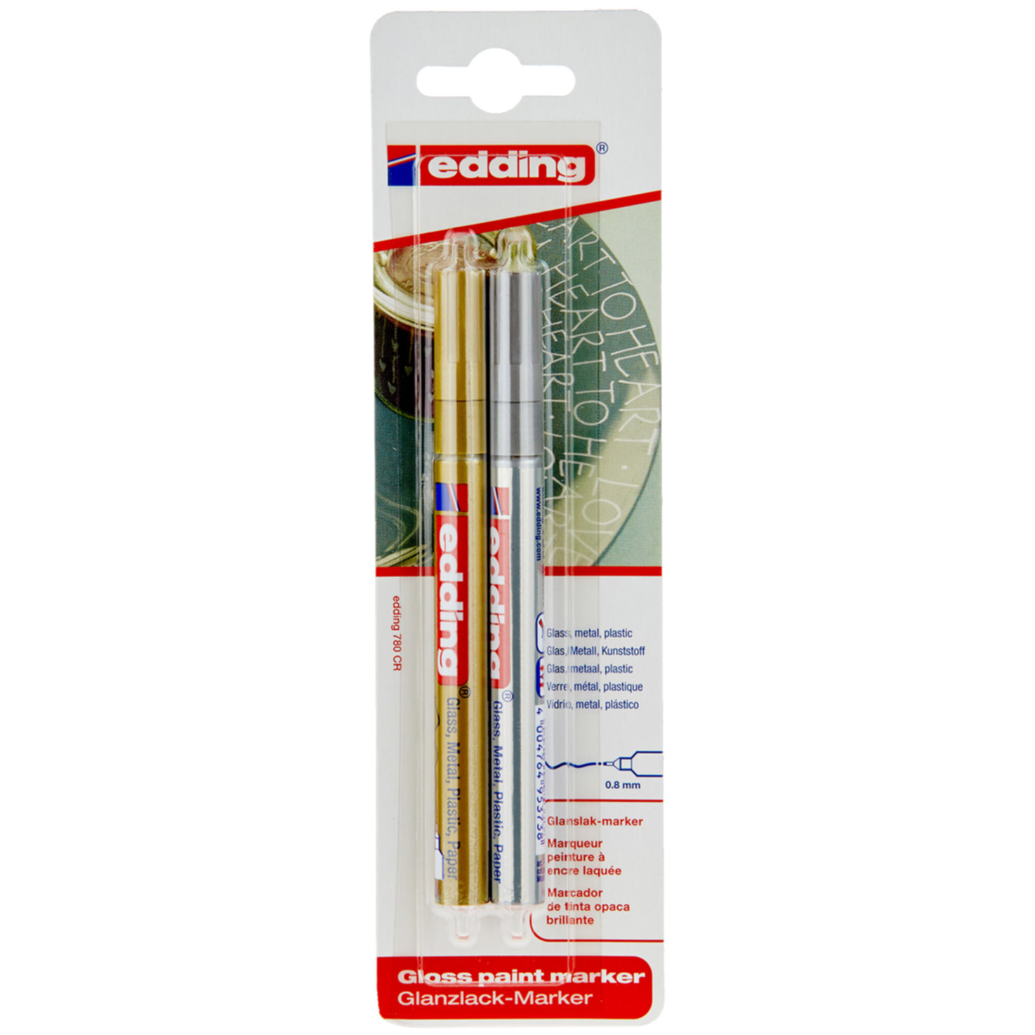Edding 780 Lackmarker gold/silber