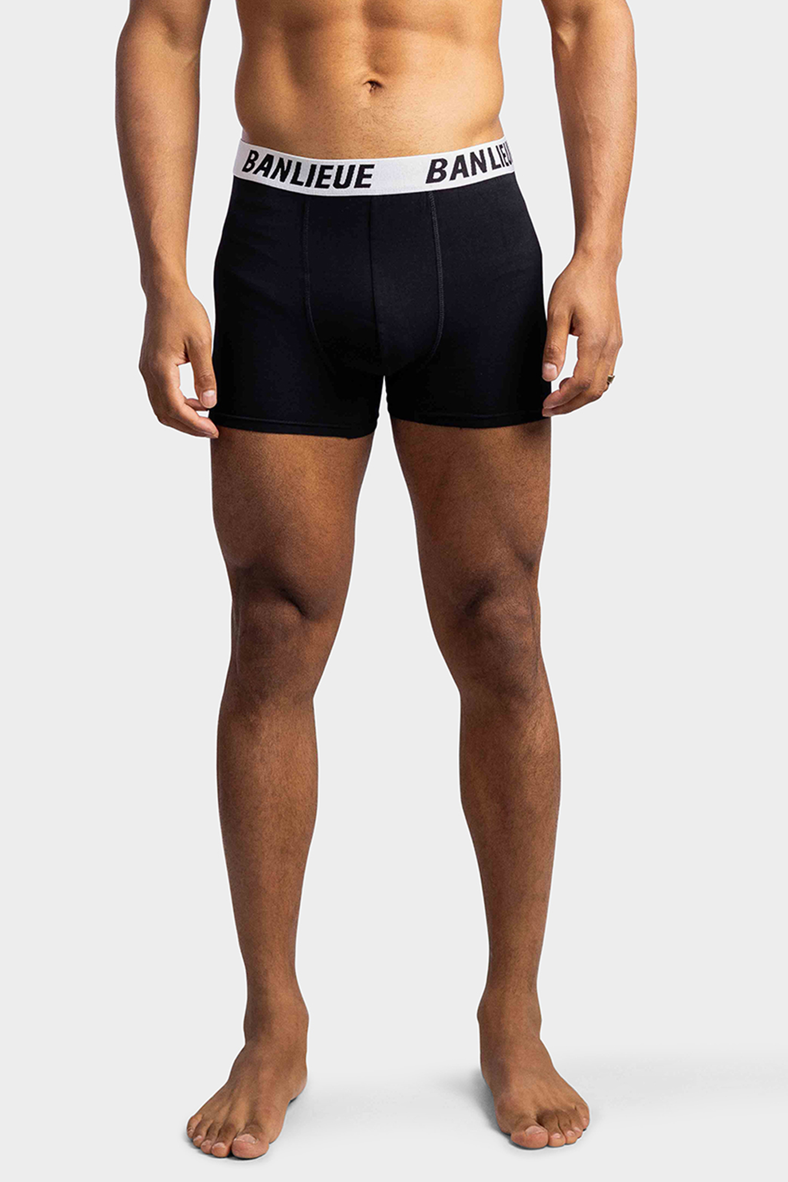 Banlieue 2-Pack Boxershort Heren Zwart/Wit
