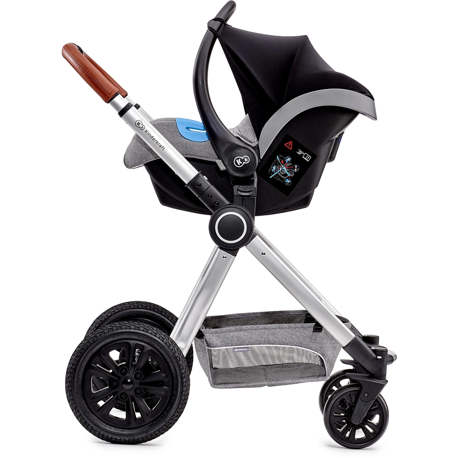 Kinderkraft Kombikinderwagen 3 in 1 Veo Grey