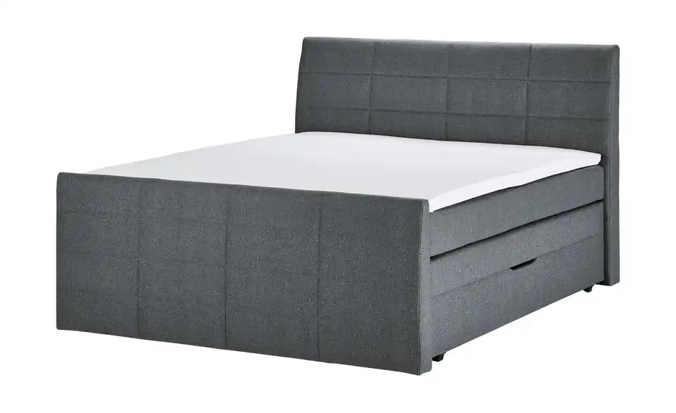 Boxspringbett Bonny Anthrazit H2 & H3 180 cm