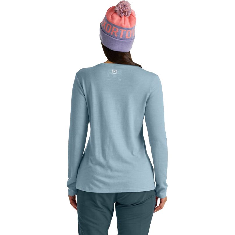 ORTOVOX 185 Merino Mountain Longsleeve Damen glacier grey