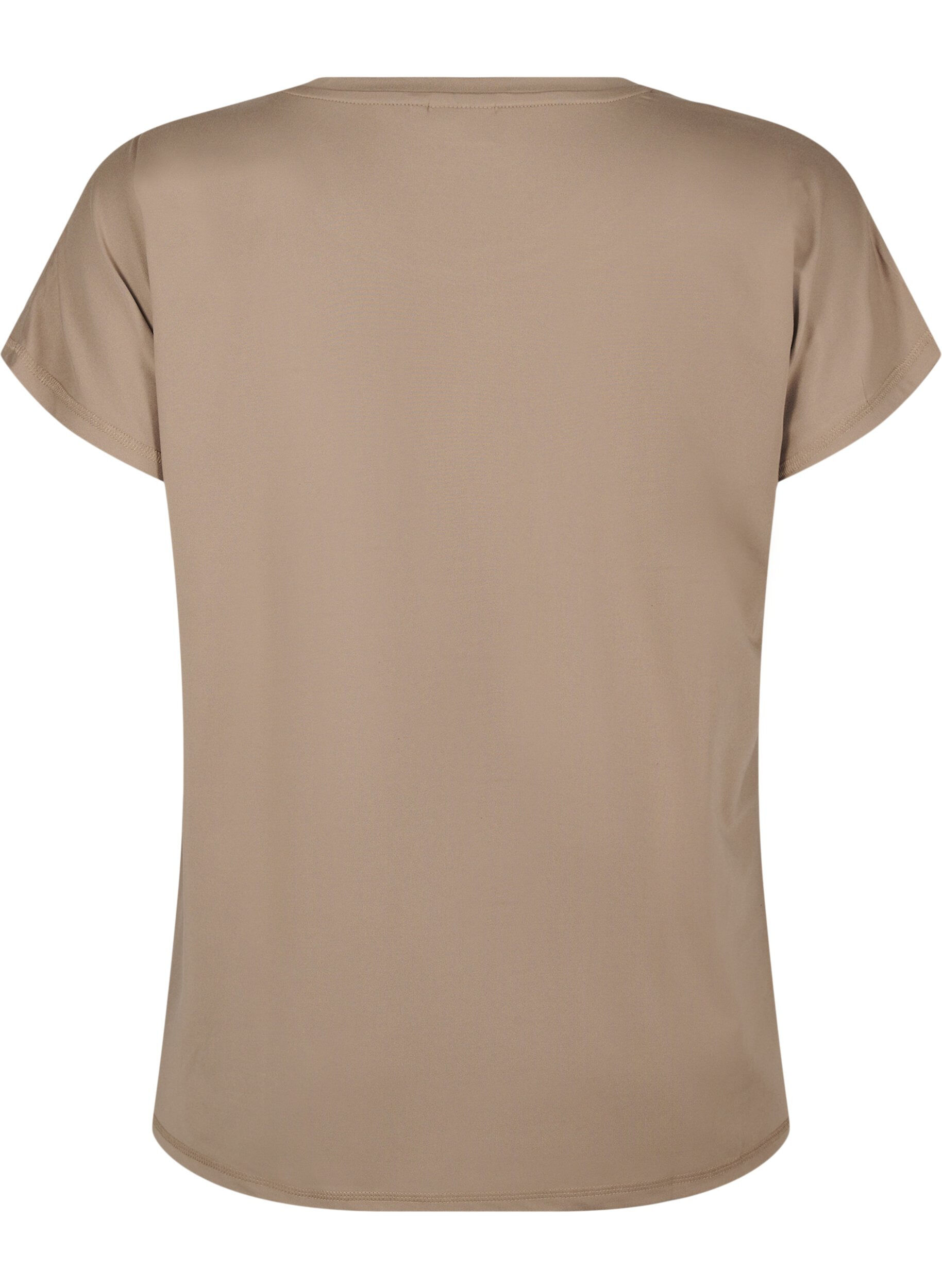 Ensfarvet trænings t-shirt