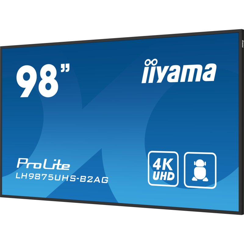 iiyama LH9875UHS-B2AG Écran d'affichage dynamique Écran plat de signalisation numérique 2,48 m (97.5