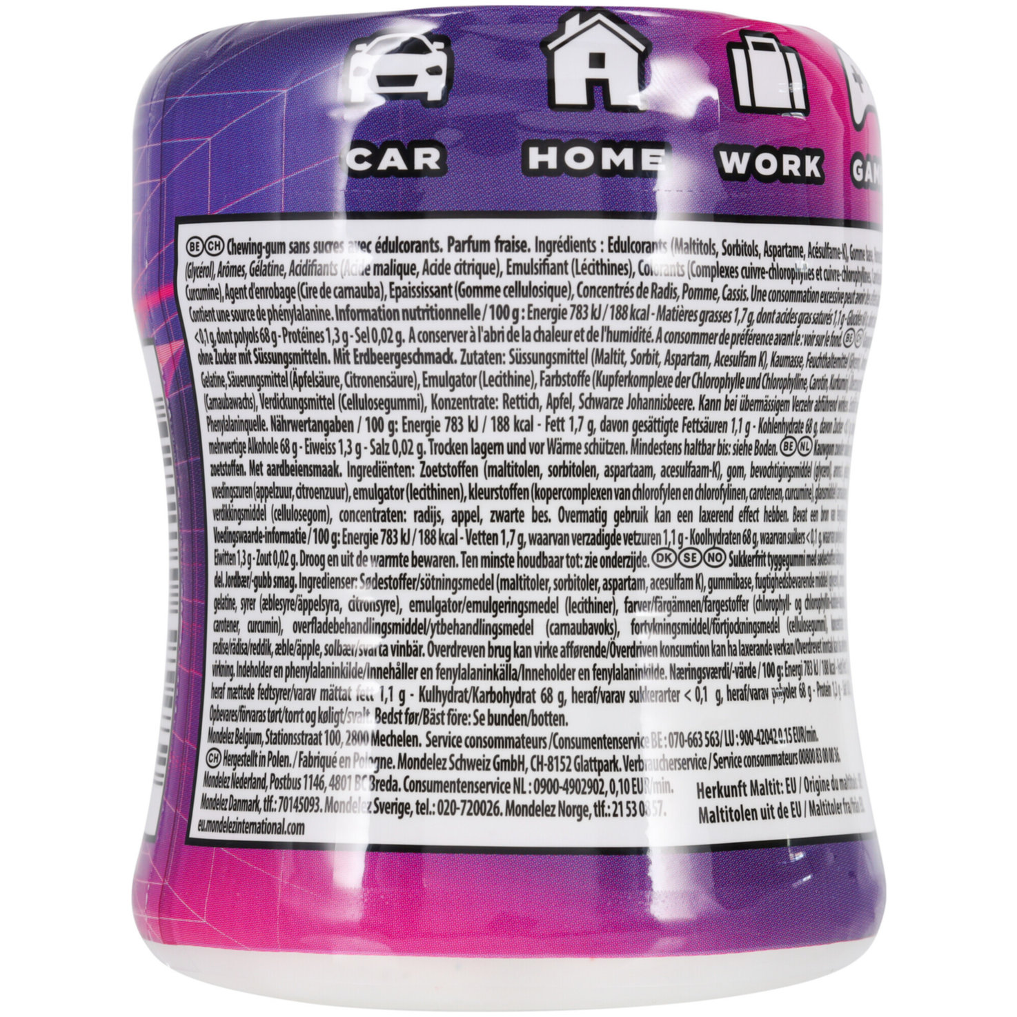 Stimorol Kaugummi Infinity Strawberry Bottle