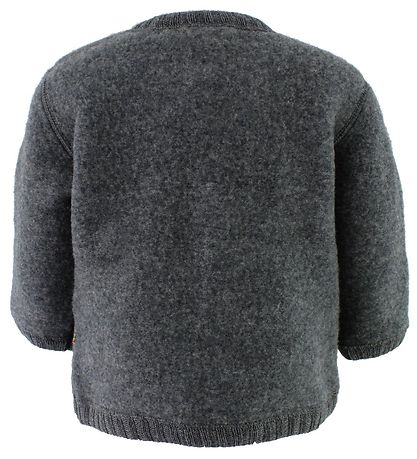 Joha Cardigan - Uld - M?rkegr?