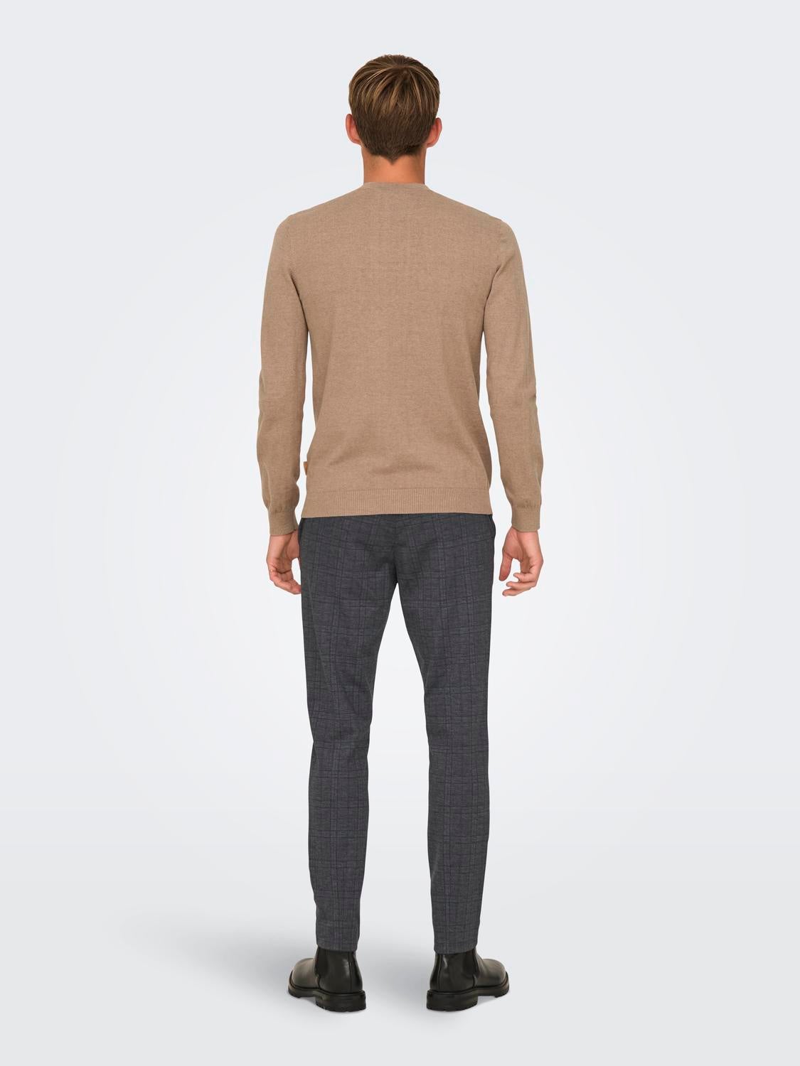 ONSMARK Slim Fit Chino Hose Demitasse