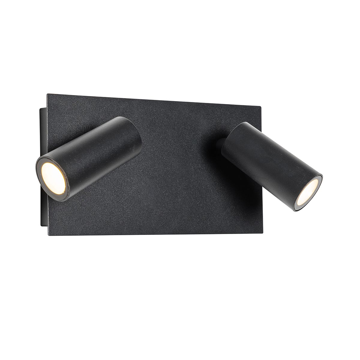 Moderne buiten wandlamp zwart incl. LED 2-lichts IP54 - Simon