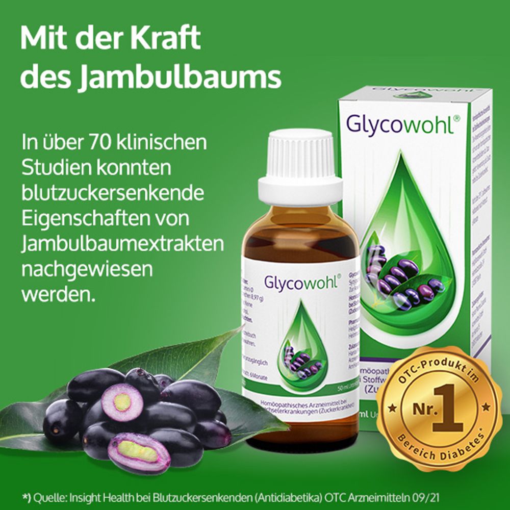GLYCOWOHL® pflanzliche Tropfen bei Diabetes und Blutzucker