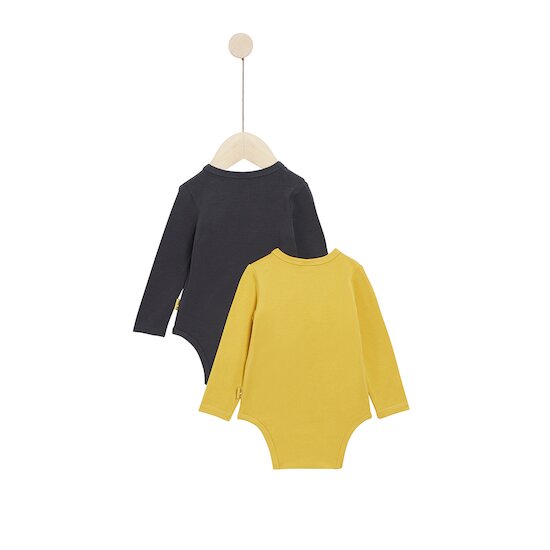 Golden Winter Lot de 2 bodies manches longues   Yellow Epice        de               P'tit bisou