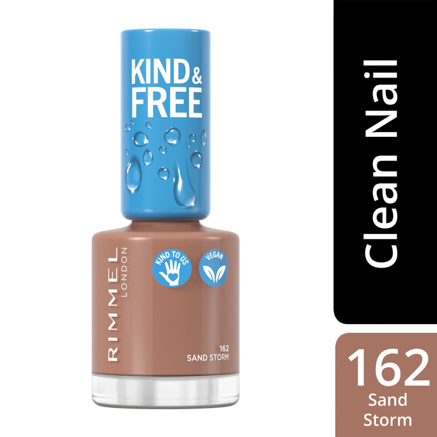 Rimmel London Kind & Free Clean Cosmetics Nail Polish 162 Sand Storm 8ml