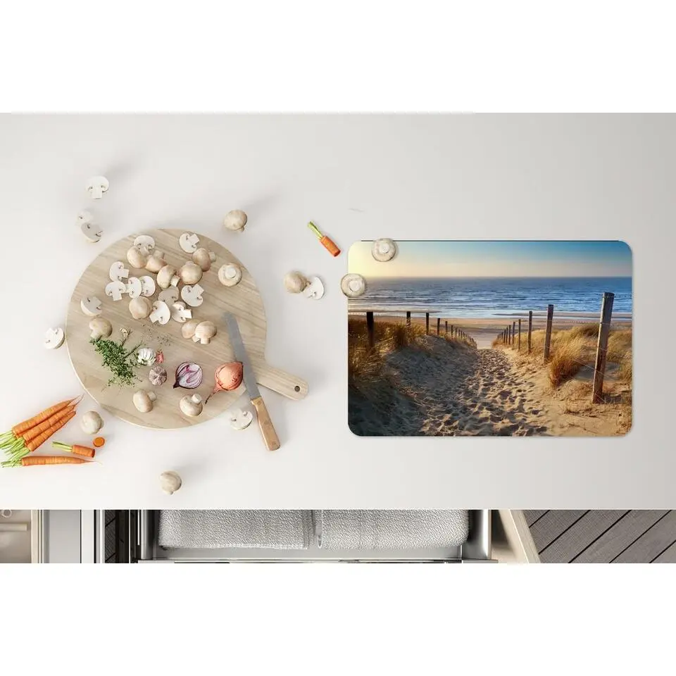 MuchoWow Placemat (6stuks) 45x30cm Strand Zee Nederland Duinen