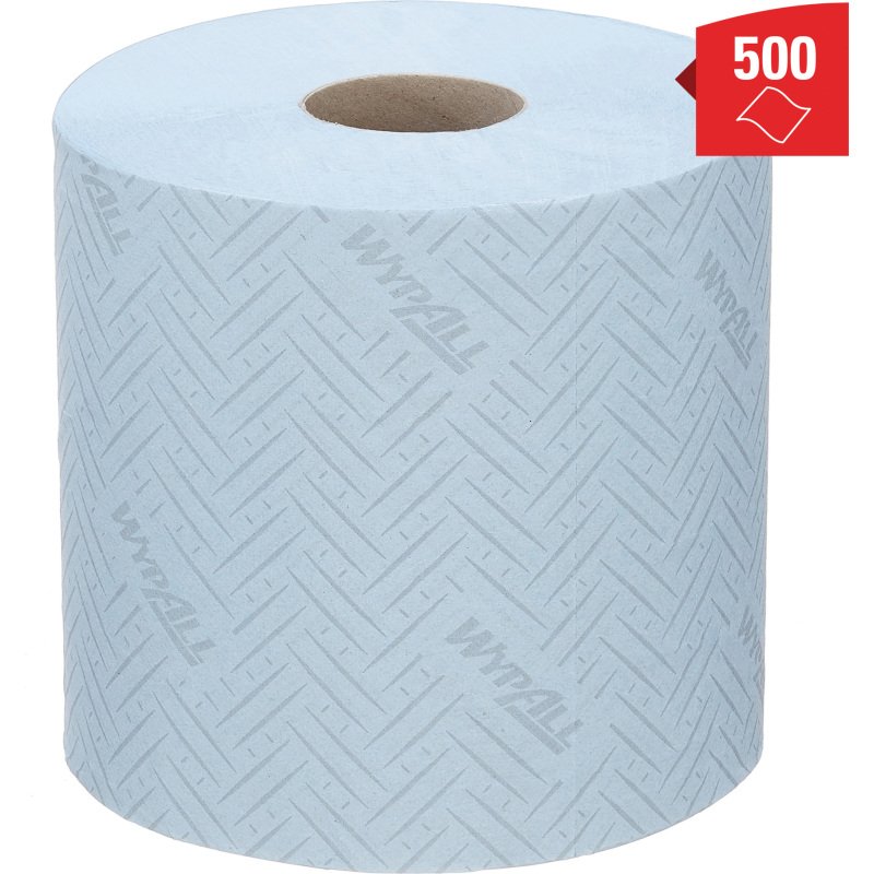 Bobine Wypall essuyage industriel L10 7407 190 m bleue - Colis de 6