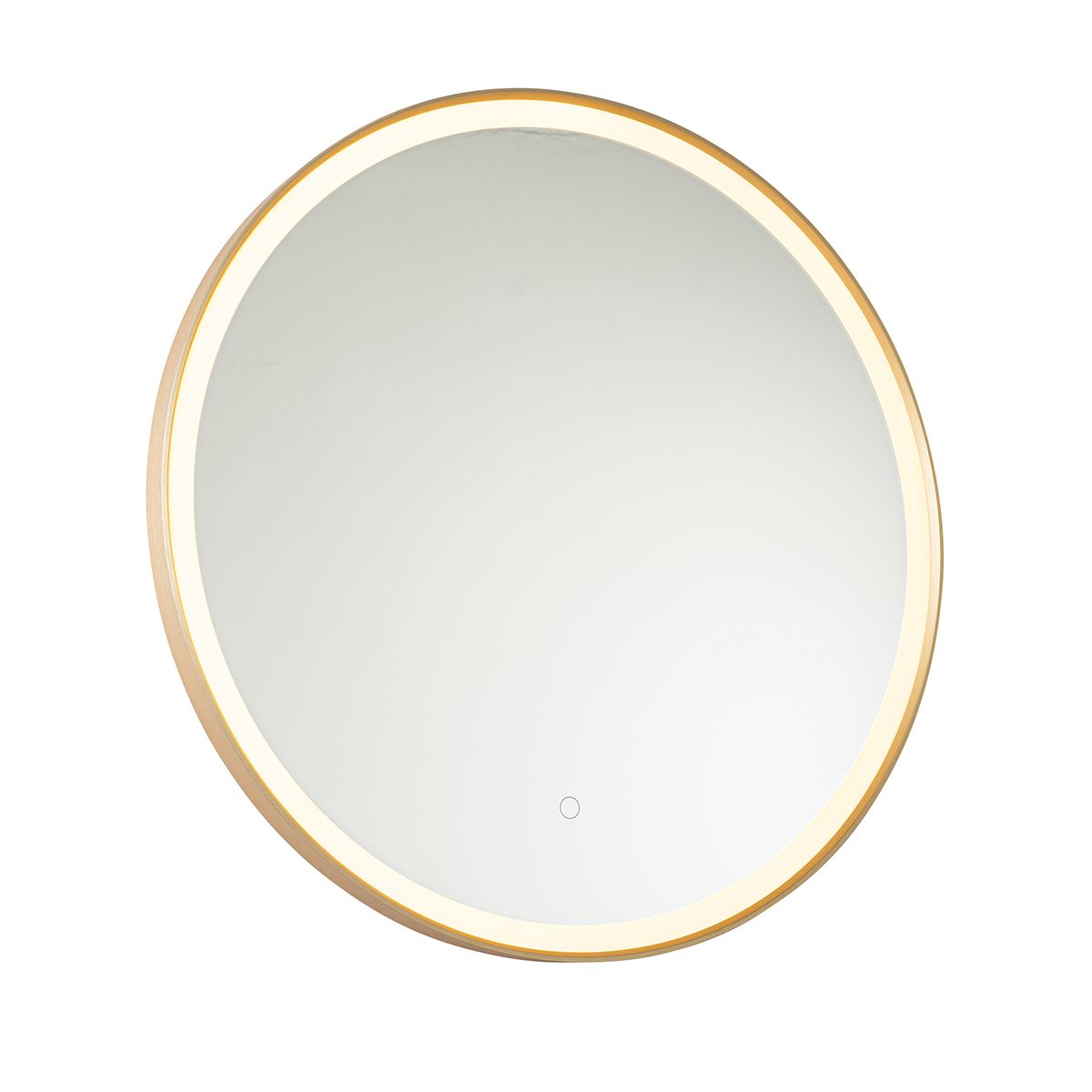 Badkamerspiegel goud 70 cm incl. LED met touch dimmer - Miral