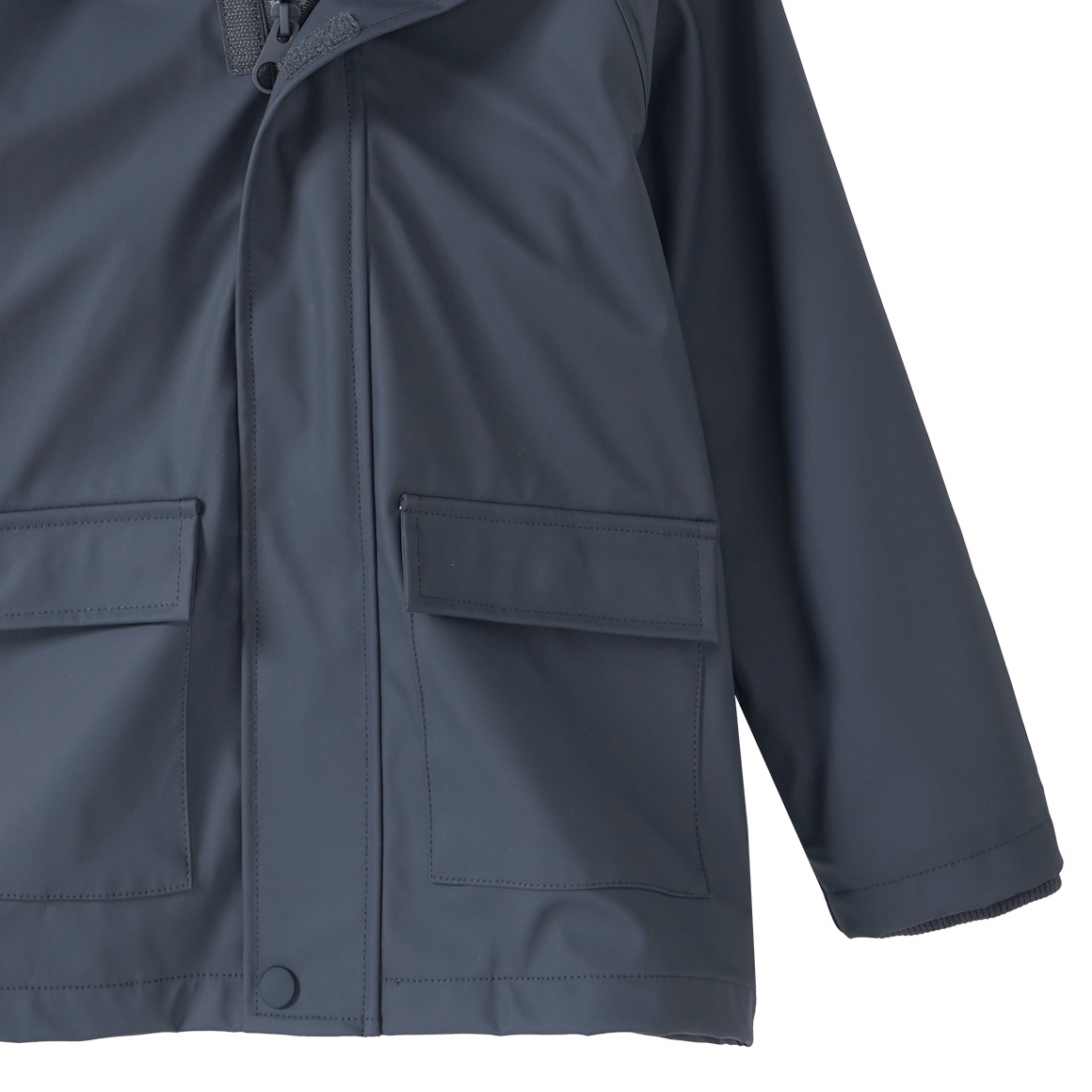 Famy Kinder Regenjacke mit Beschichtung dunkelgrau