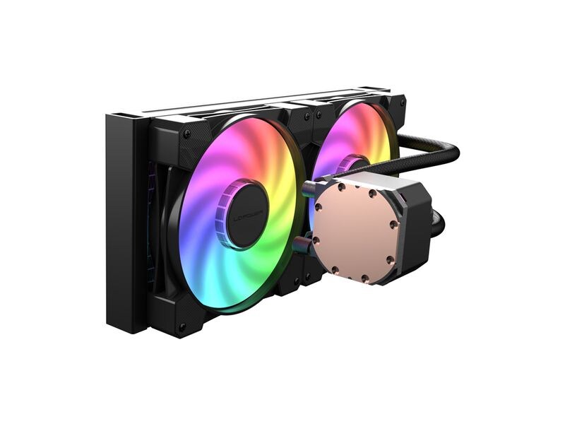 LC-Power Wasserkühlung LC-CC-280-B-ARGB CPU-Flüssigkühlung mit ARGB-Lüfter