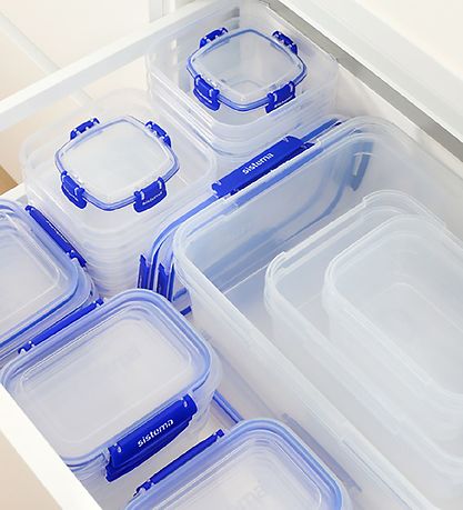 Sistema Brotdose - Square Klip it Plus - 3er-Pack - 1, 15 l - Bl