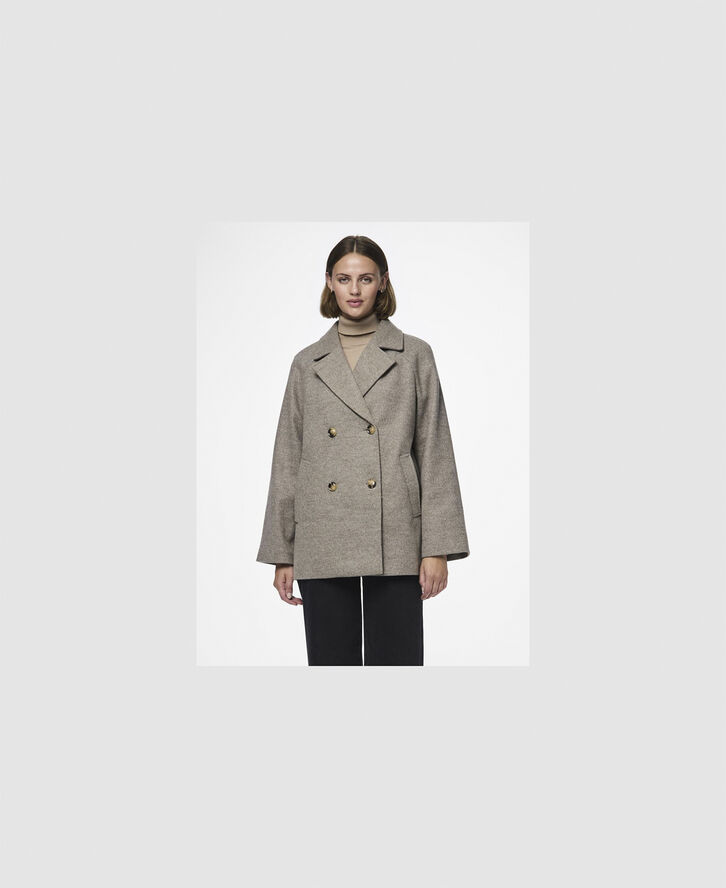 Pieces PCMARBEL COAT NOOS Morel